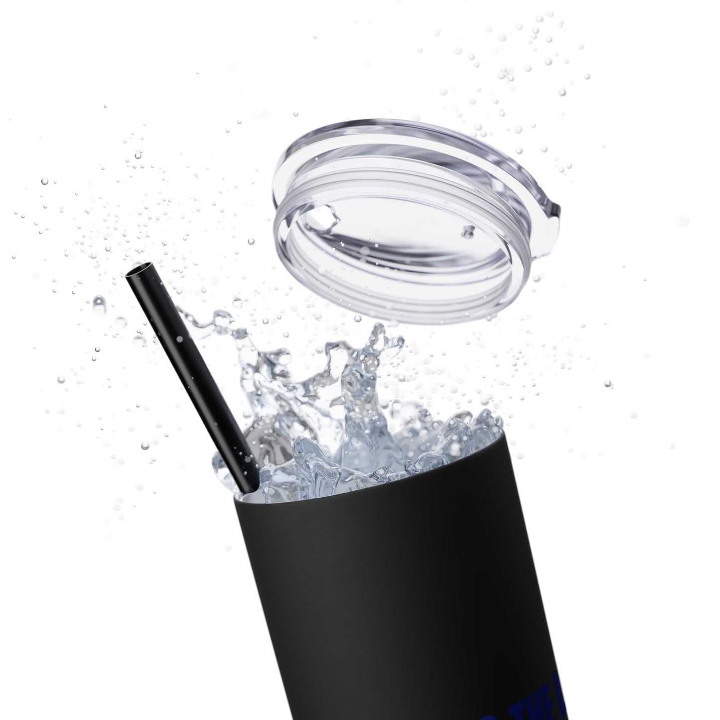 Welcome to the UK  You Wanker - Skinny Stainless Steel Tumbler with Straw, 20oz