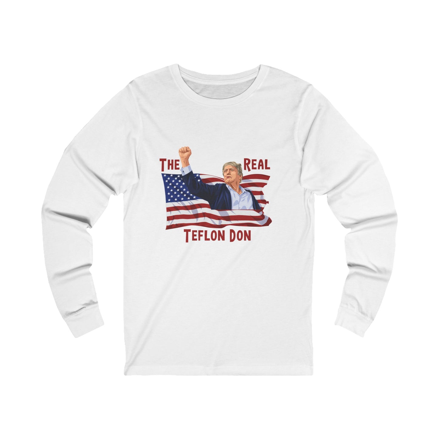 Trump - The Real Teflon Don-  Unisex Jersey Long Sleeve Tee