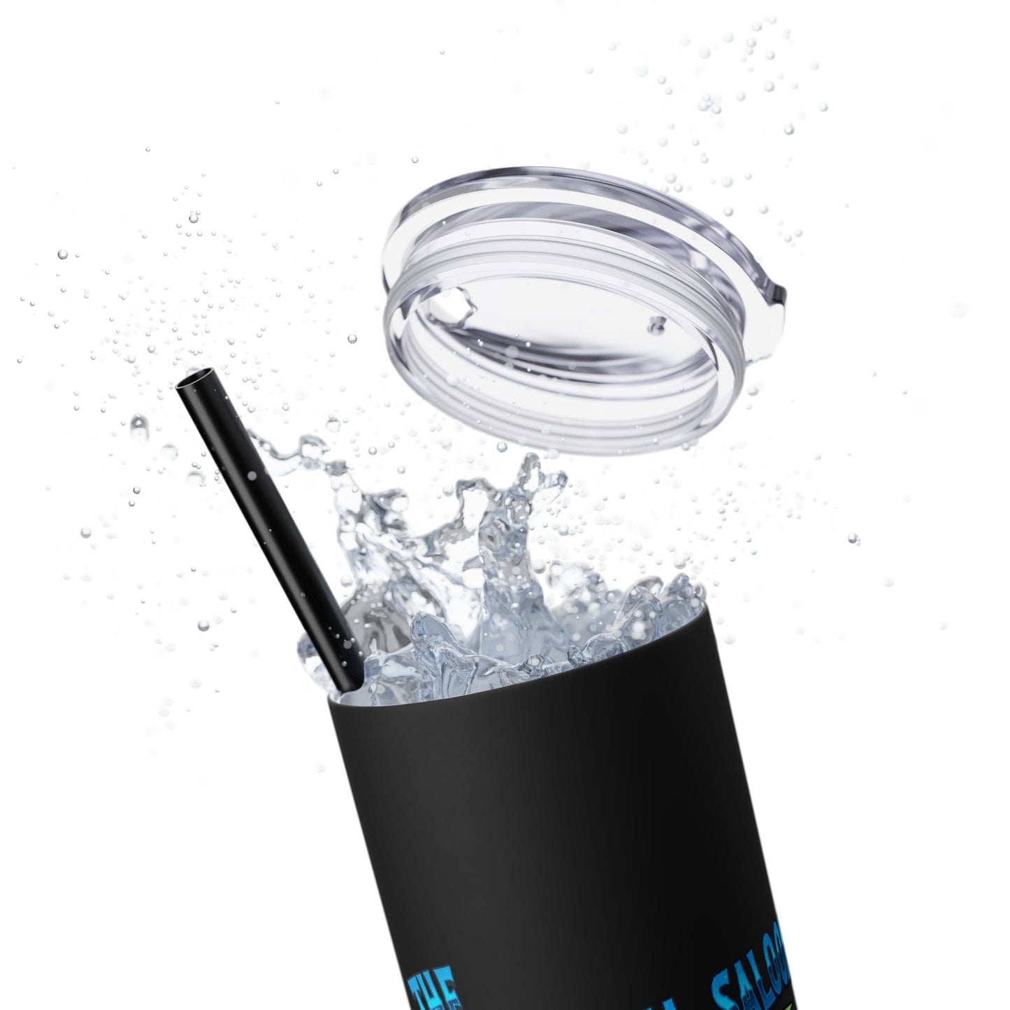 The Fugly Tuna Saloona Bar Key West FLorida Skinny Tumbler with Straw, 20oz