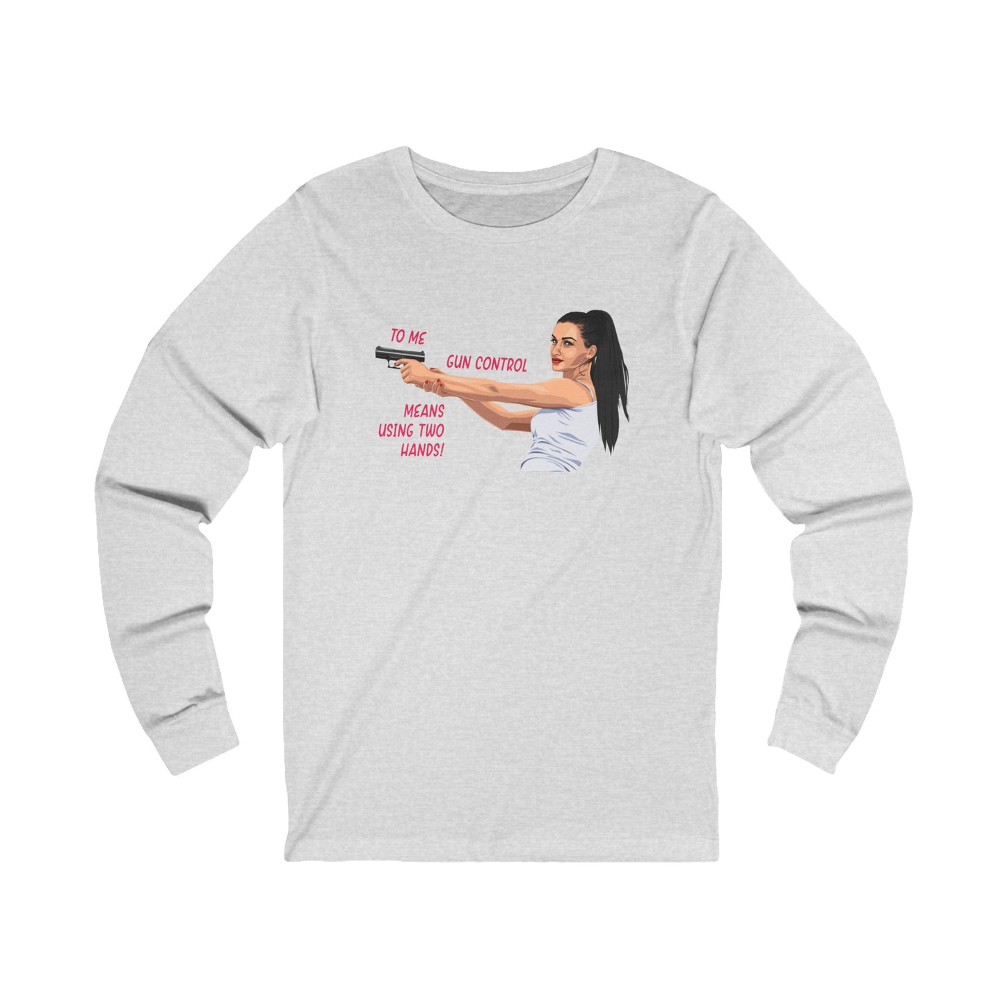 Girl Power  Cotton Jersey Long Sleeve Tee