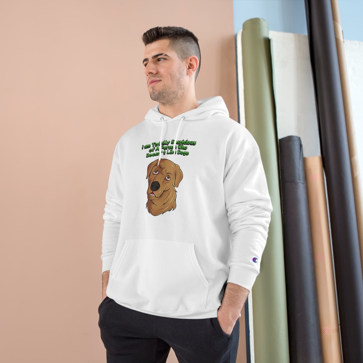 Dog Lovers  front and back designed Champion Hoodie