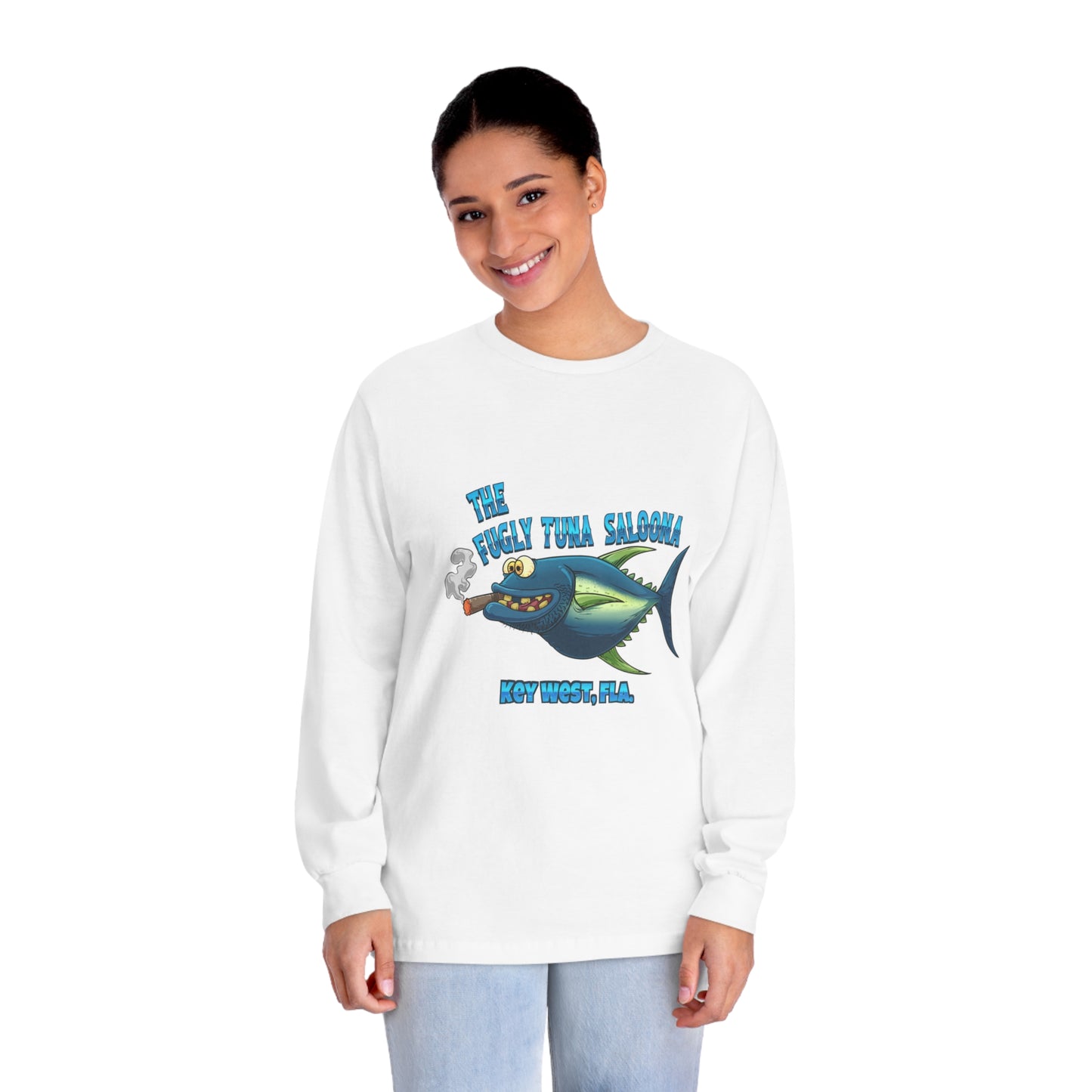 Fugly Tuna Saloona Key West Unisex Classic Long Sleeve T-Shirt