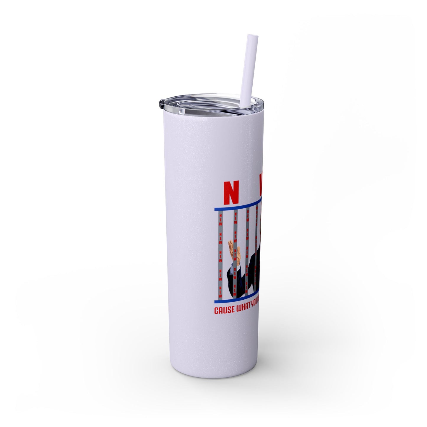 Brandon gotta go Skinny Tumbler with Straw, 20oz