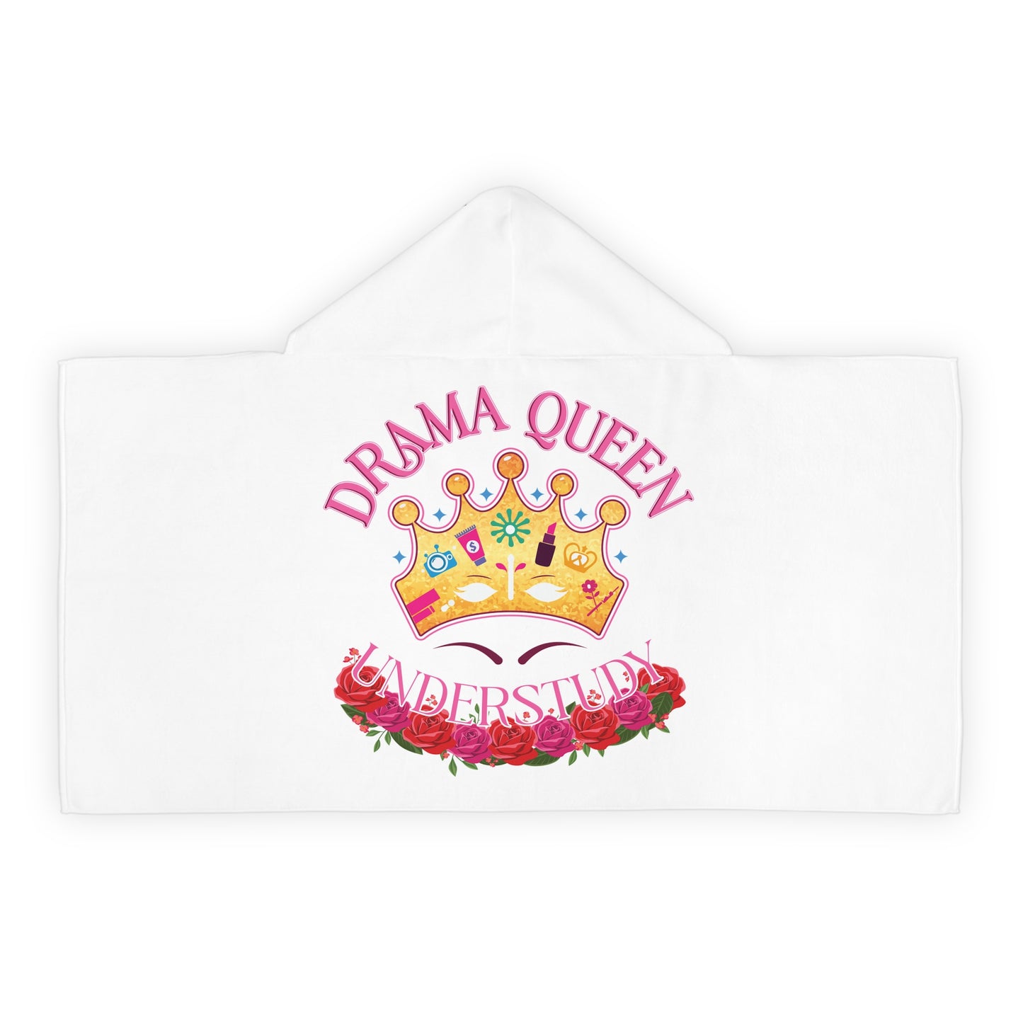 Drama Queen Understudy - 24" x 48" Girls Youth Hooded Towel