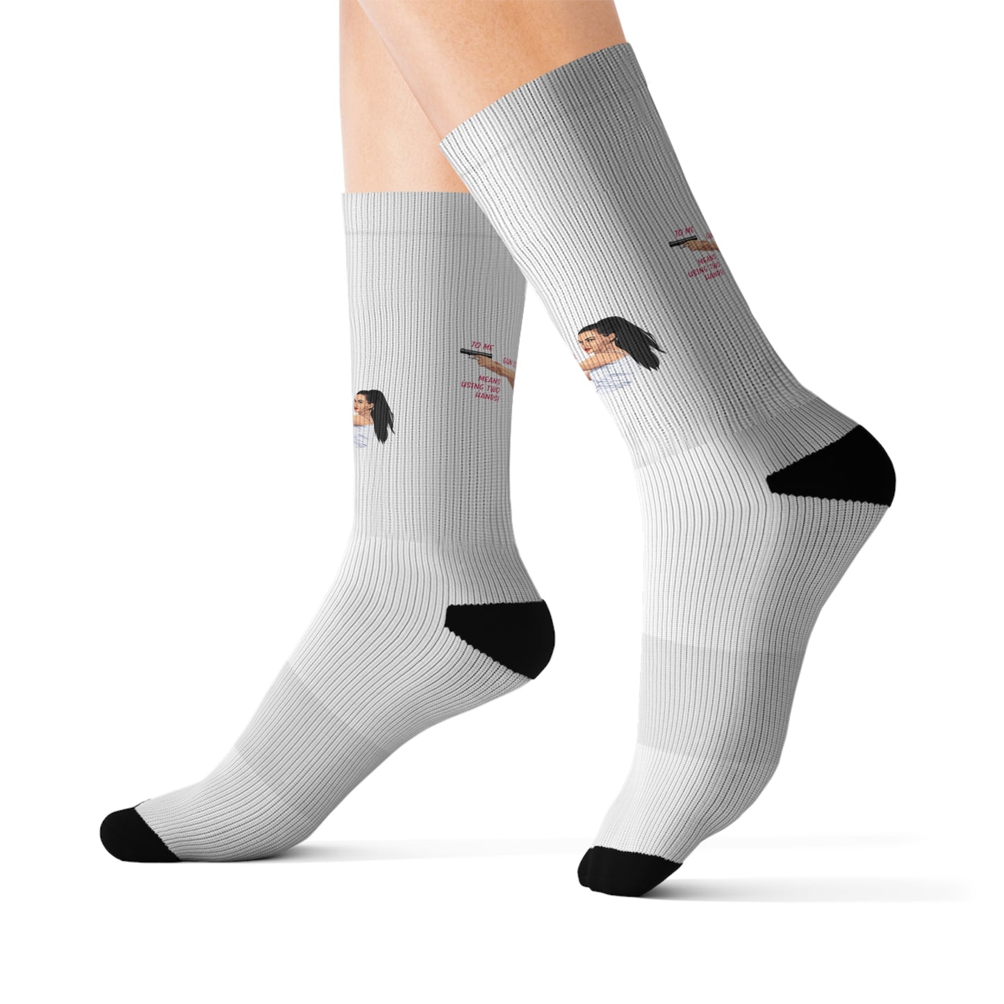 Girl Power second amendment Sublimation Socks