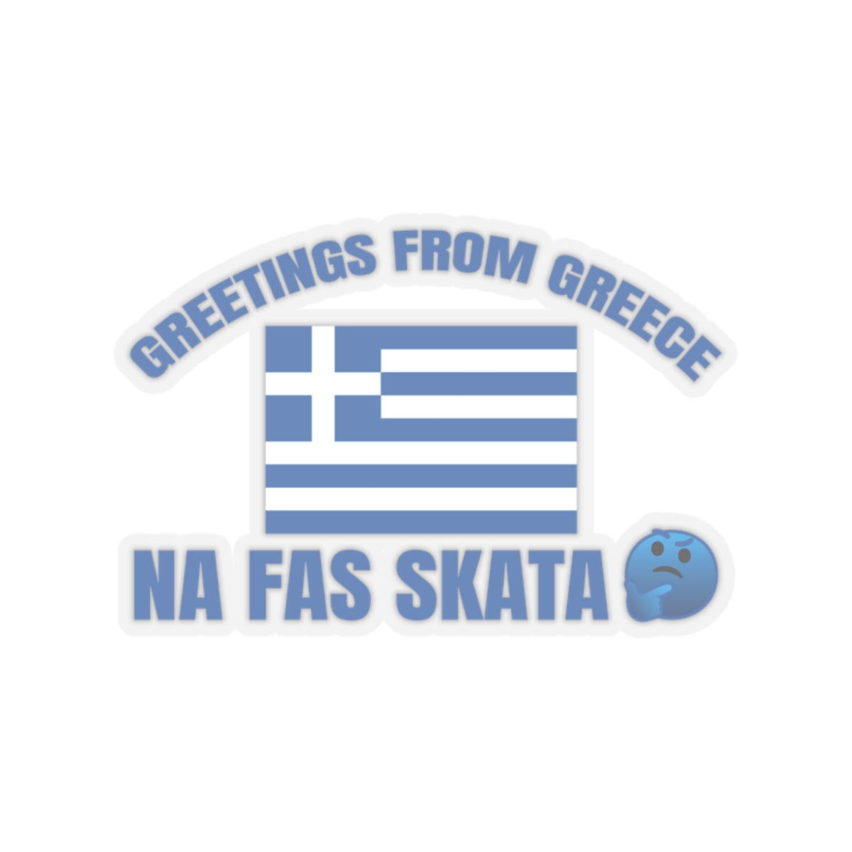 Welcome to Greece Kiss-Cut Stickers