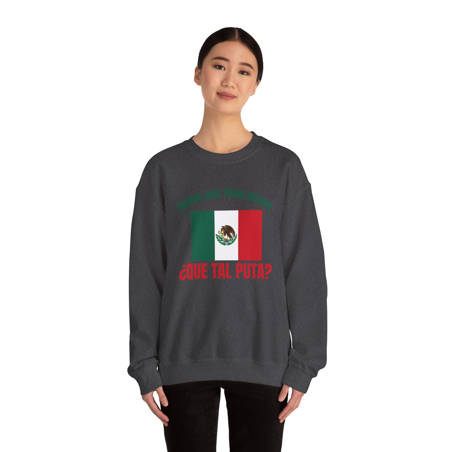 Buenos Dias from Mexico Unisex Heavy Blend™ Crewneck Sweatshirt