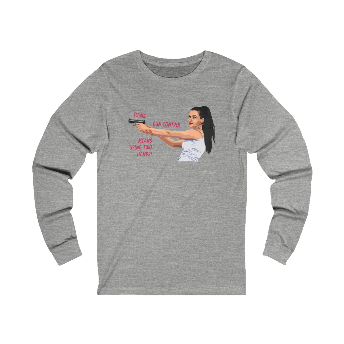 Girl Power  Cotton Jersey Long Sleeve Tee