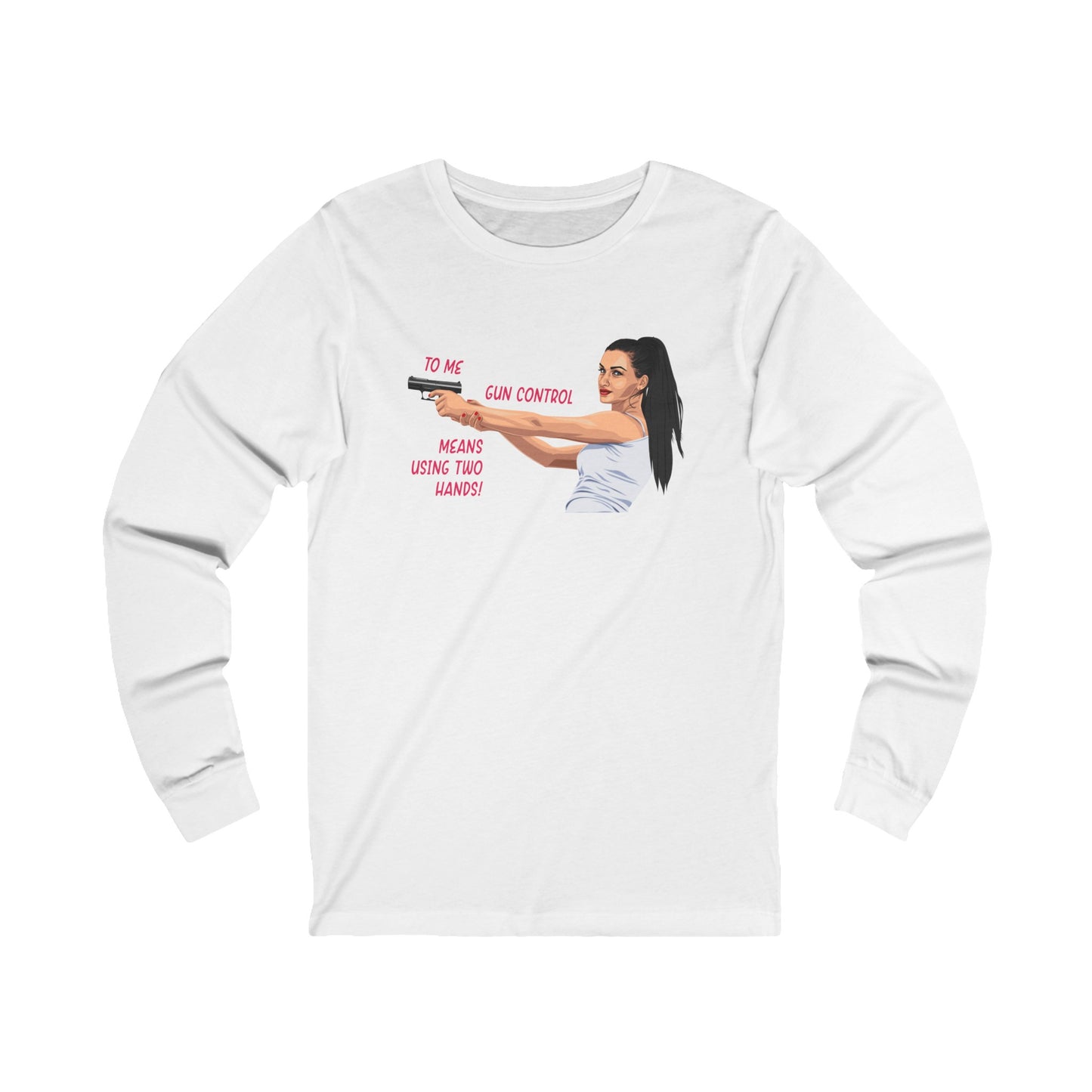 Girl Power  Cotton Jersey Long Sleeve Tee