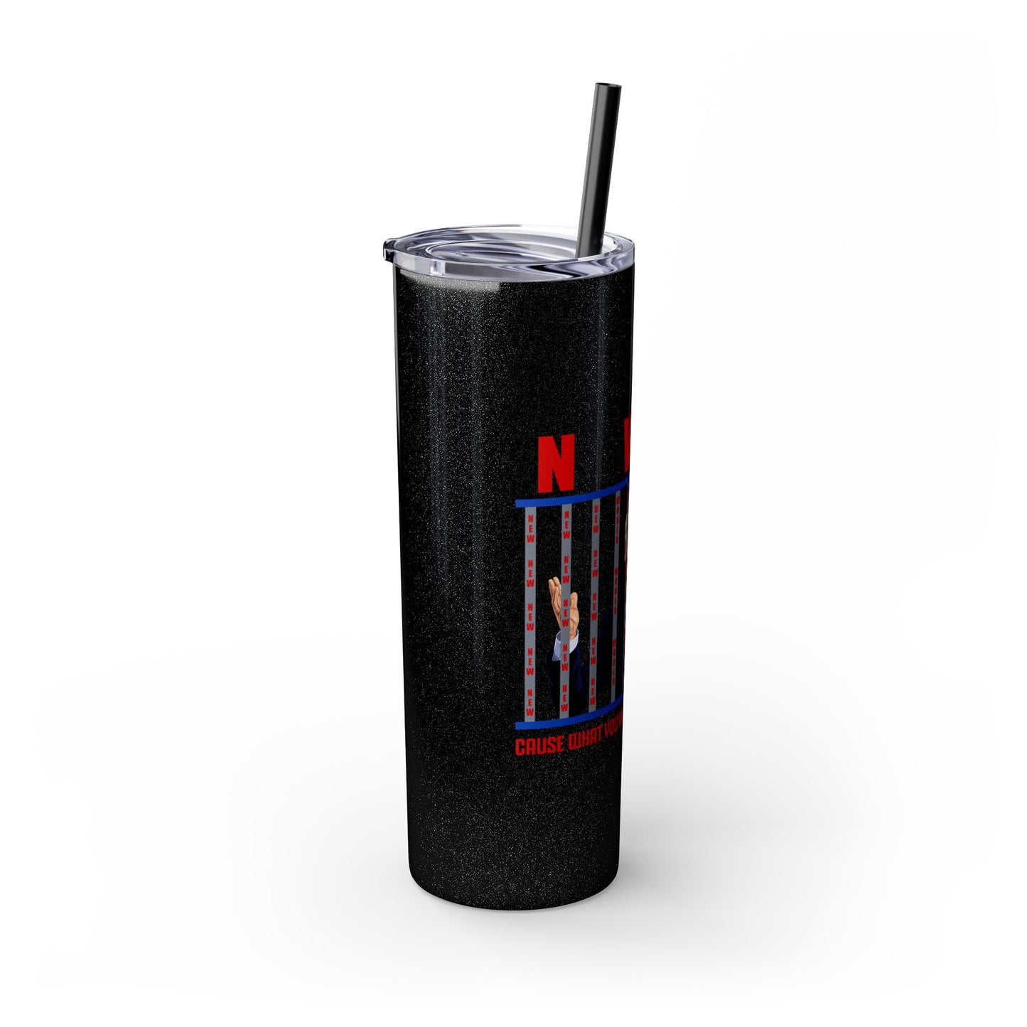 Brandon gotta go Skinny Tumbler with Straw, 20oz