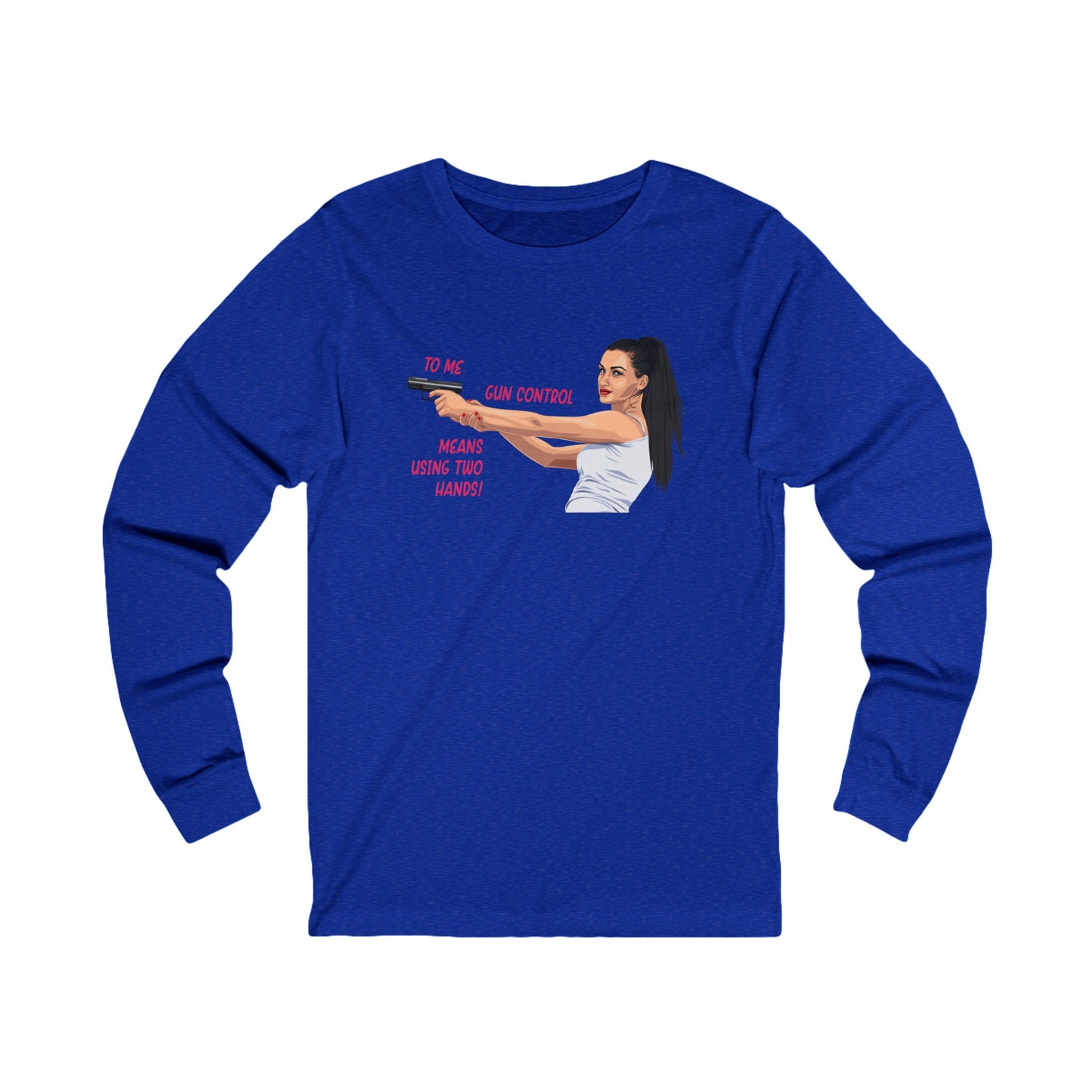 Girl Power  Cotton Jersey Long Sleeve Tee