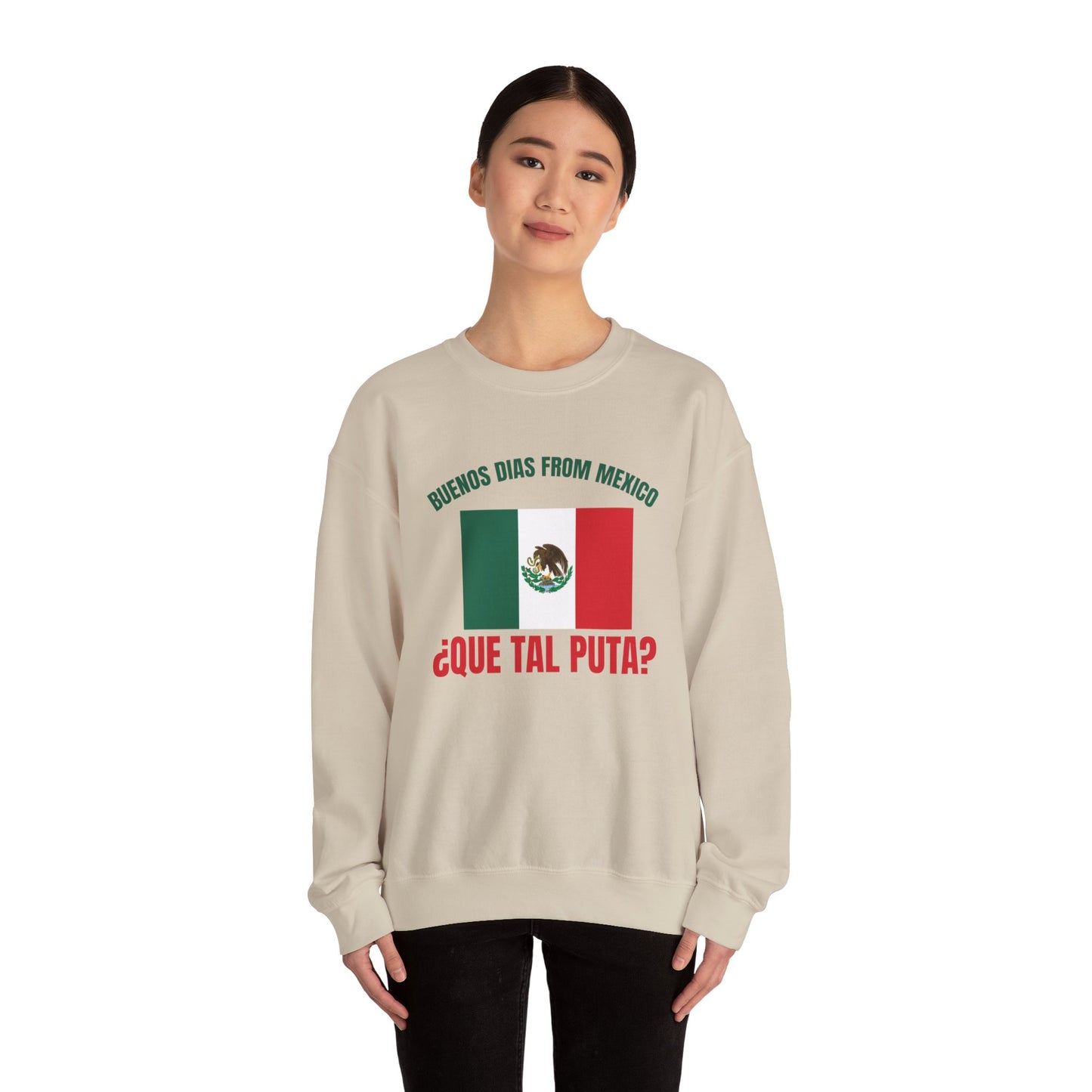 Buenos Dias from Mexico Unisex Heavy Blend™ Crewneck Sweatshirt