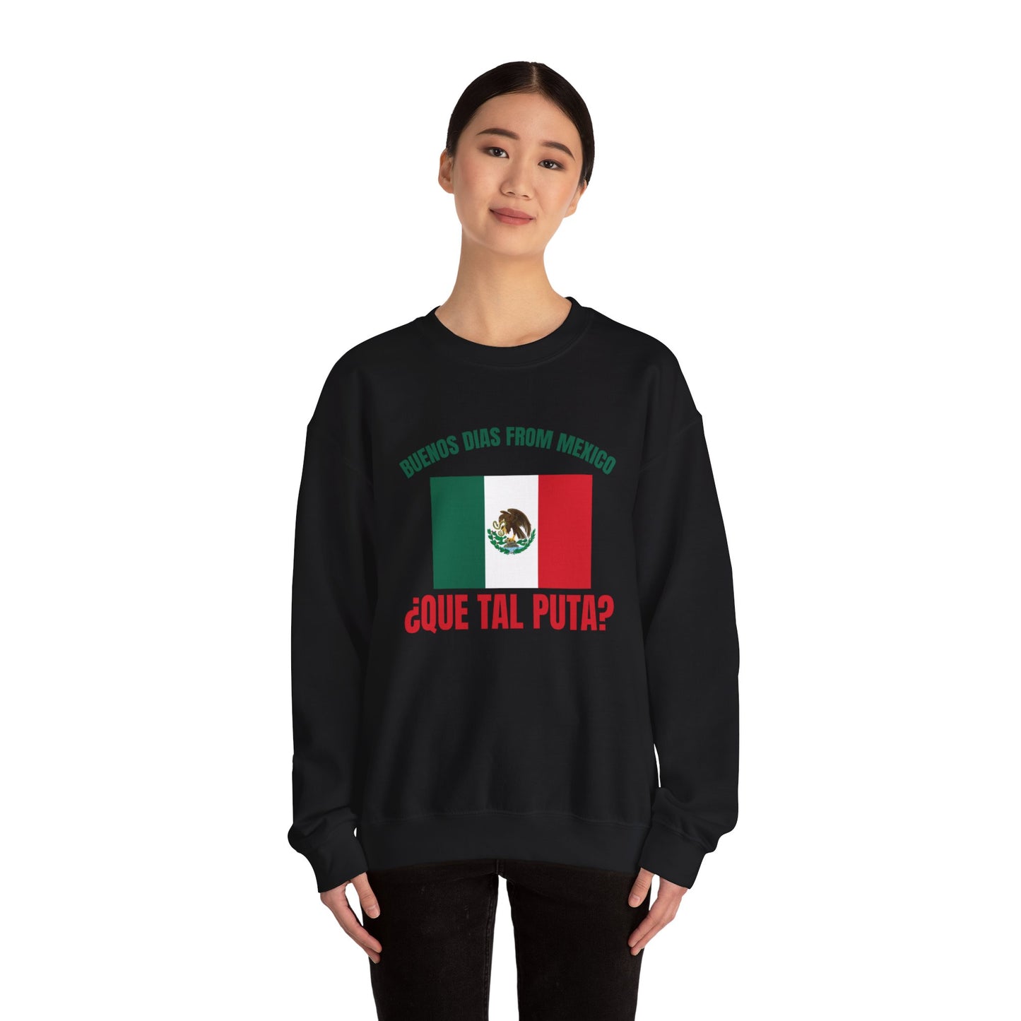 Buenos Dias from Mexico Unisex Heavy Blend™ Crewneck Sweatshirt