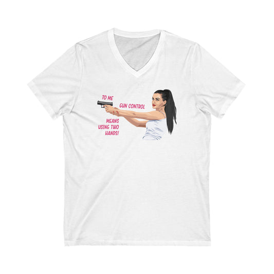 Girl Power Short Sleeve V-Neck Tee