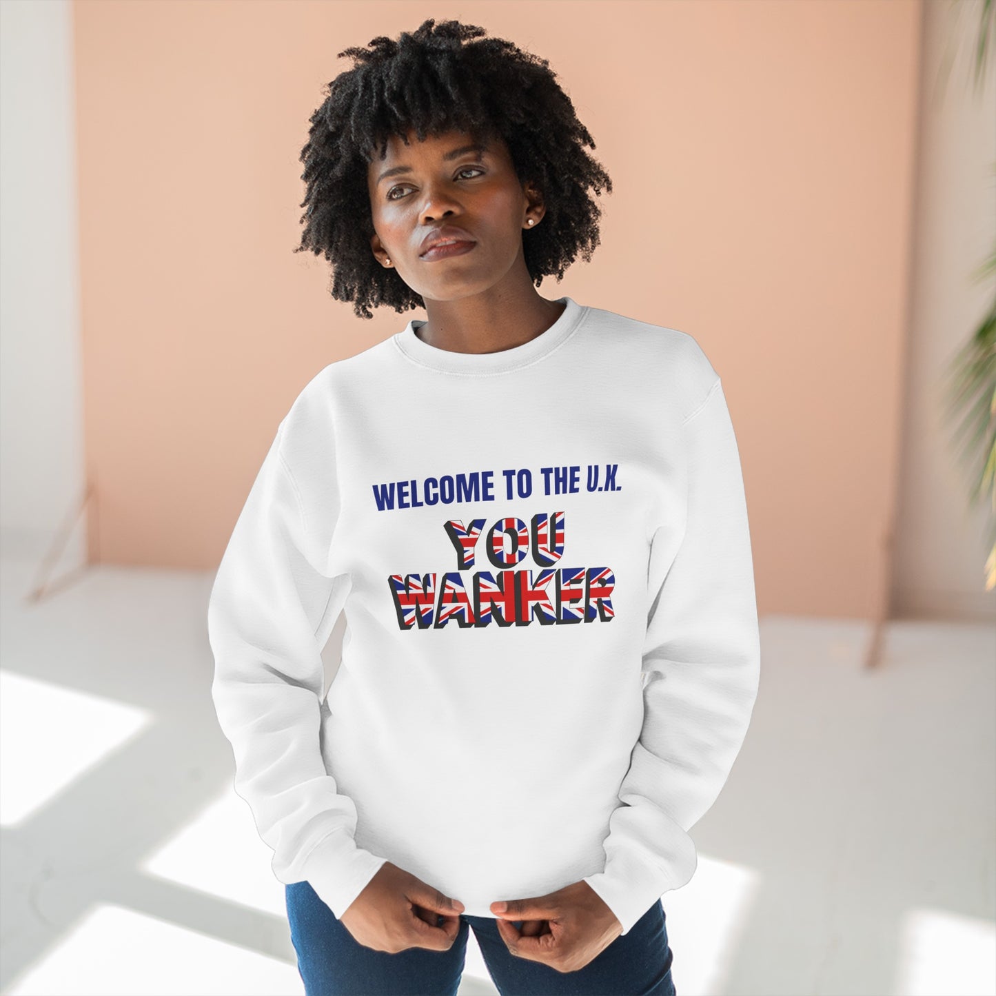 Welcome to the UK-  Unisex Premium Crewneck Sweatshirt