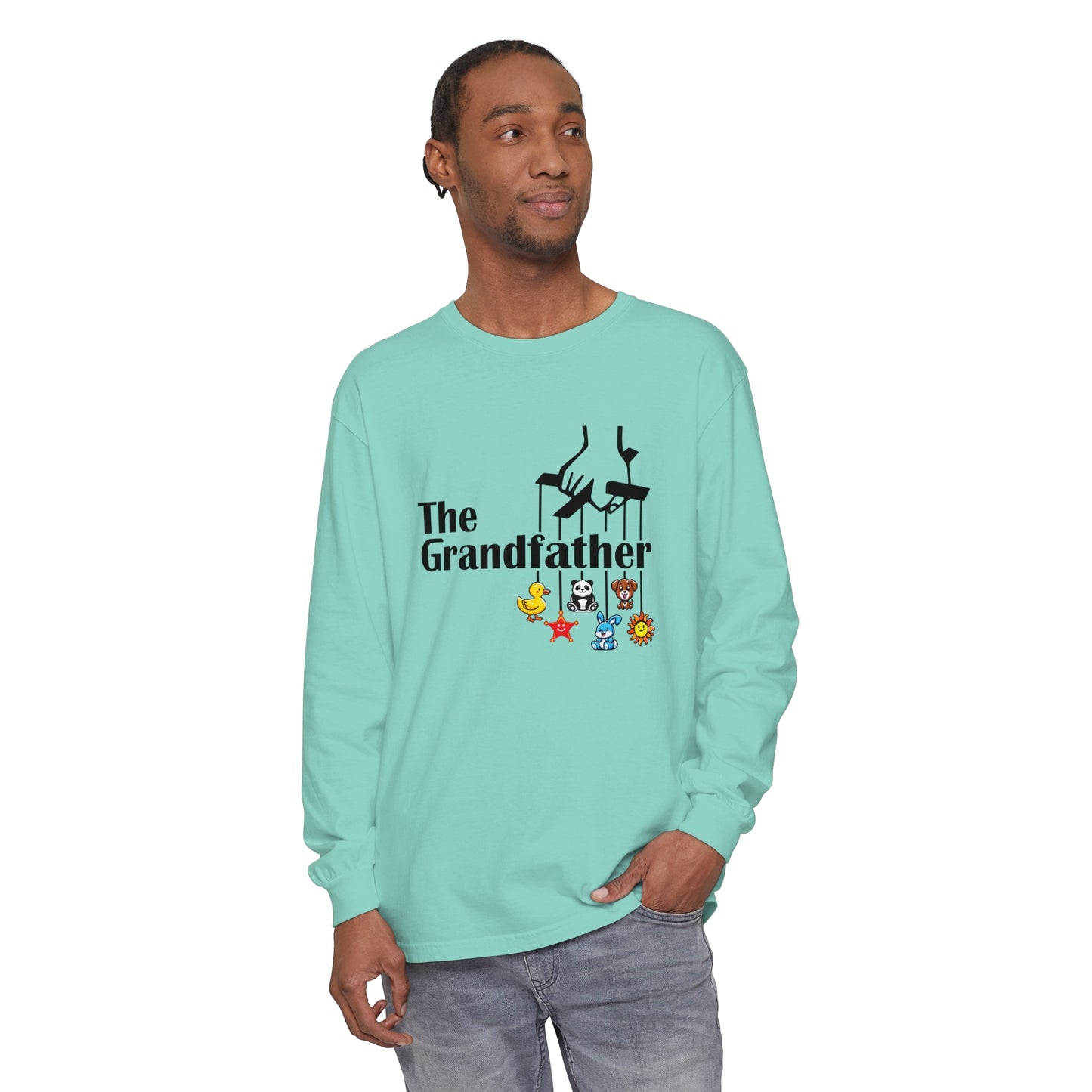 The Grandfather  Garment-dyed Long Sleeve T-Shirt