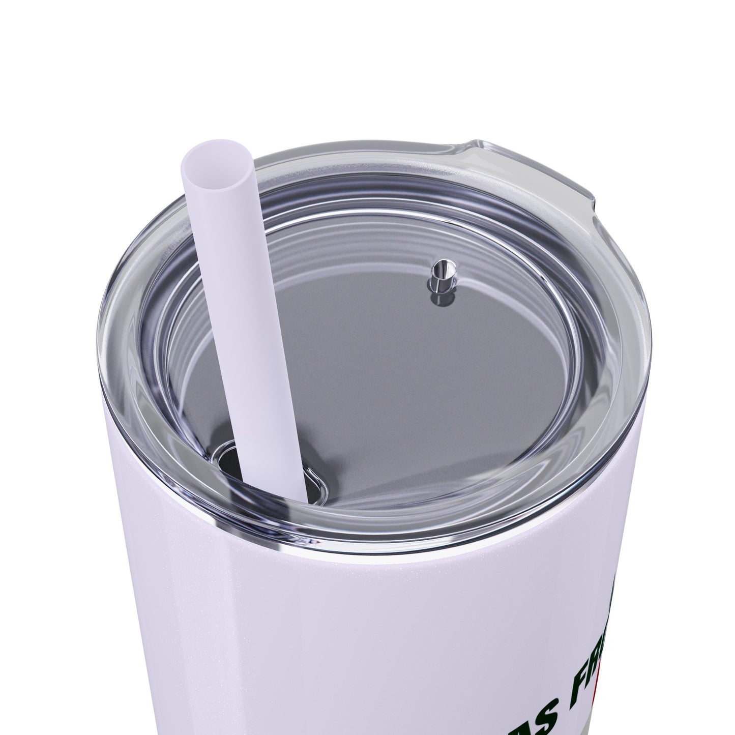 Welcome to Mexico - Skinny Stainless Steel Tumbler with Straw, 20oz