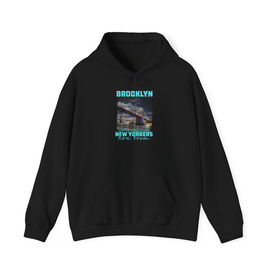 Brooklyn Where Real New Yorkers Are From - Unisex Heavy Blend™ Hooded Sweatshirt