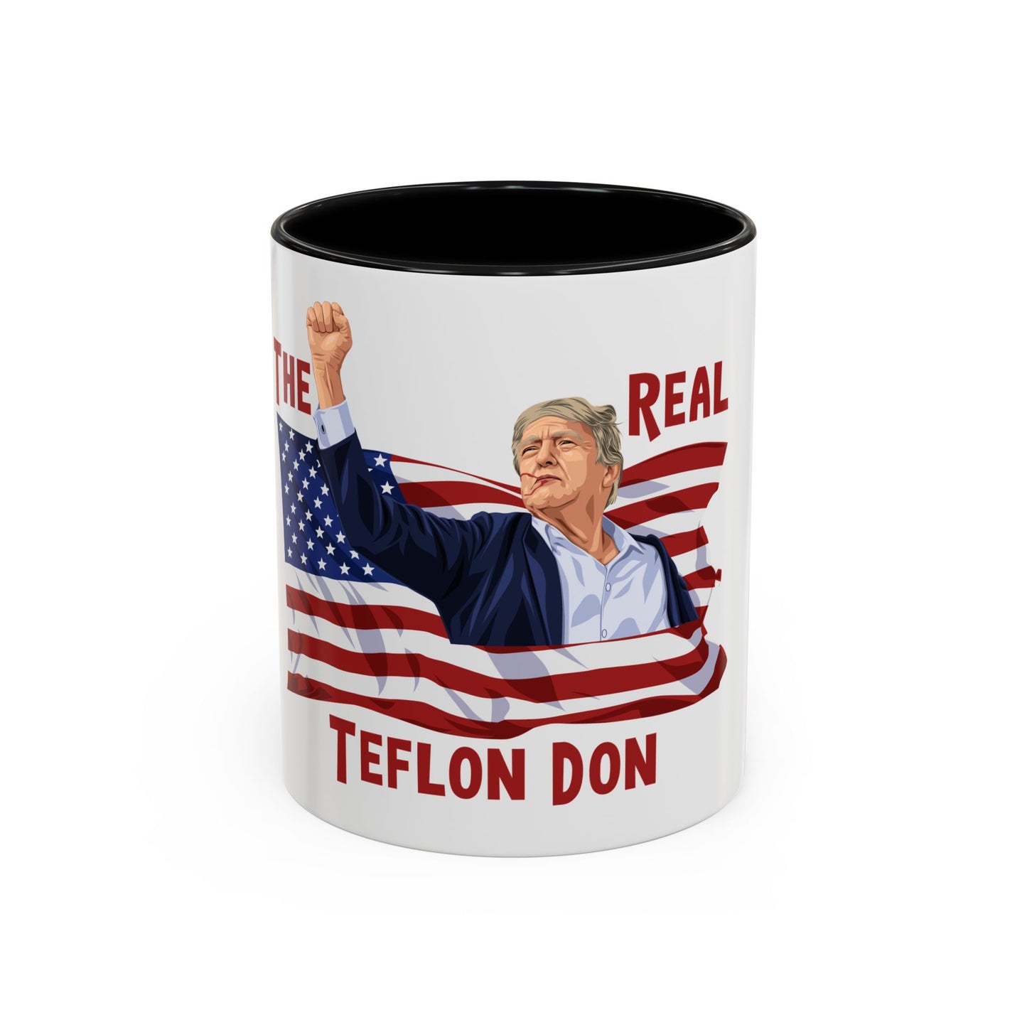 The Real Teflon Don- with Red Accent Coffee 11 or 15 oz Ceramic Mug