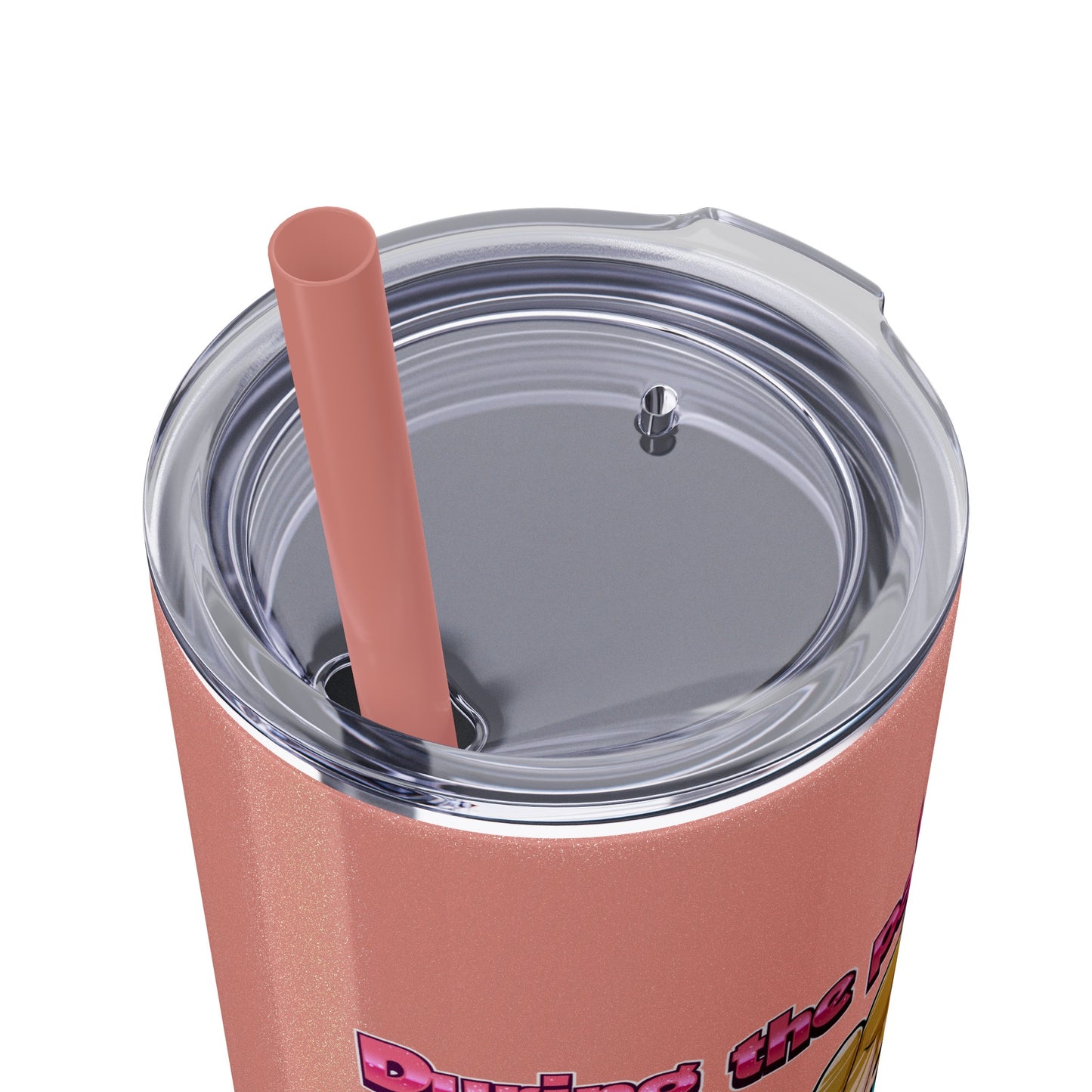 Palmala Handerson - Skinny Stainless Steel  Tumbler with Straw, 20oz