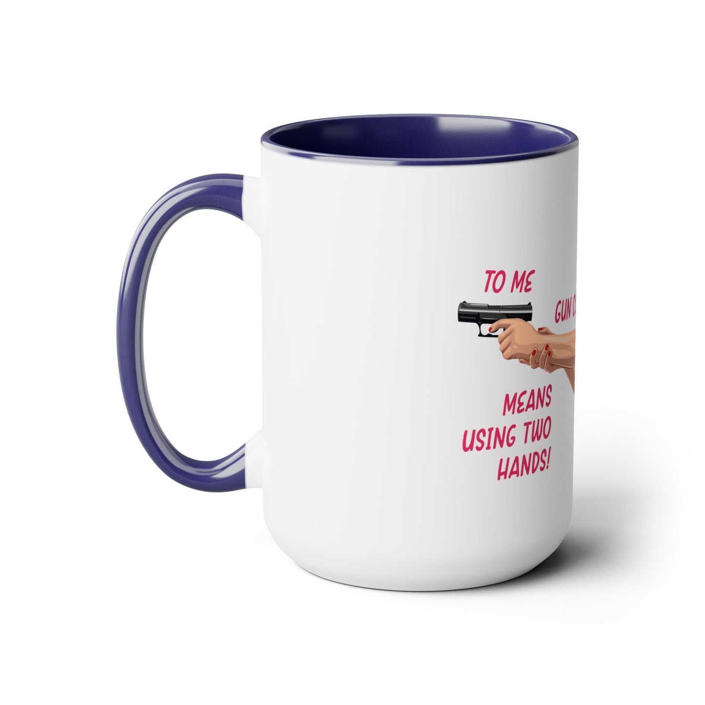 Girl Power Two-Tone Coffee Mugs, 15oz