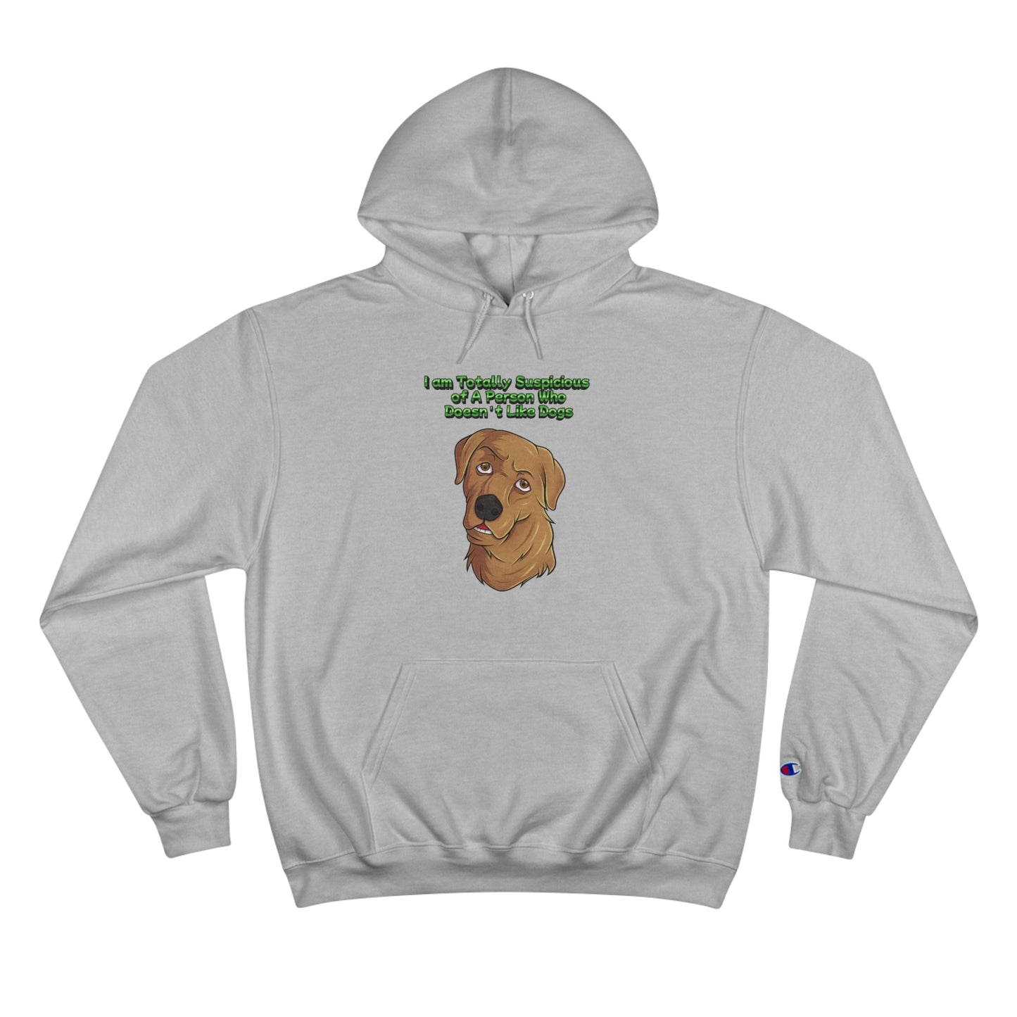 Dog Lovers  front and back designed Champion Hoodie