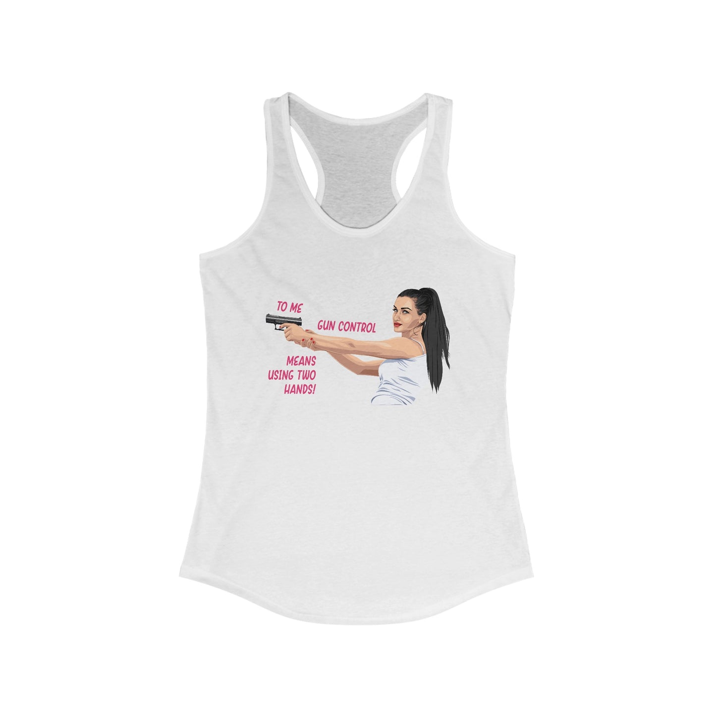 Tough Gun Control Women's Ideal Racerback Tank