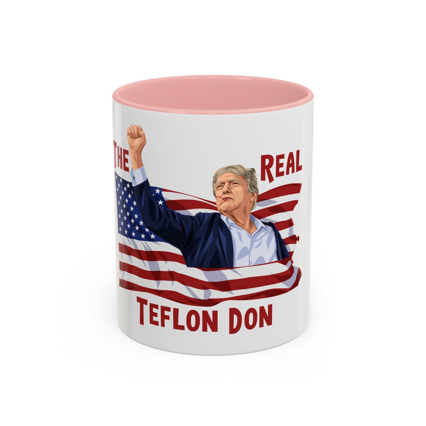 The Real Teflon Don- with Red Accent Coffee 11 or 15 oz Ceramic Mug