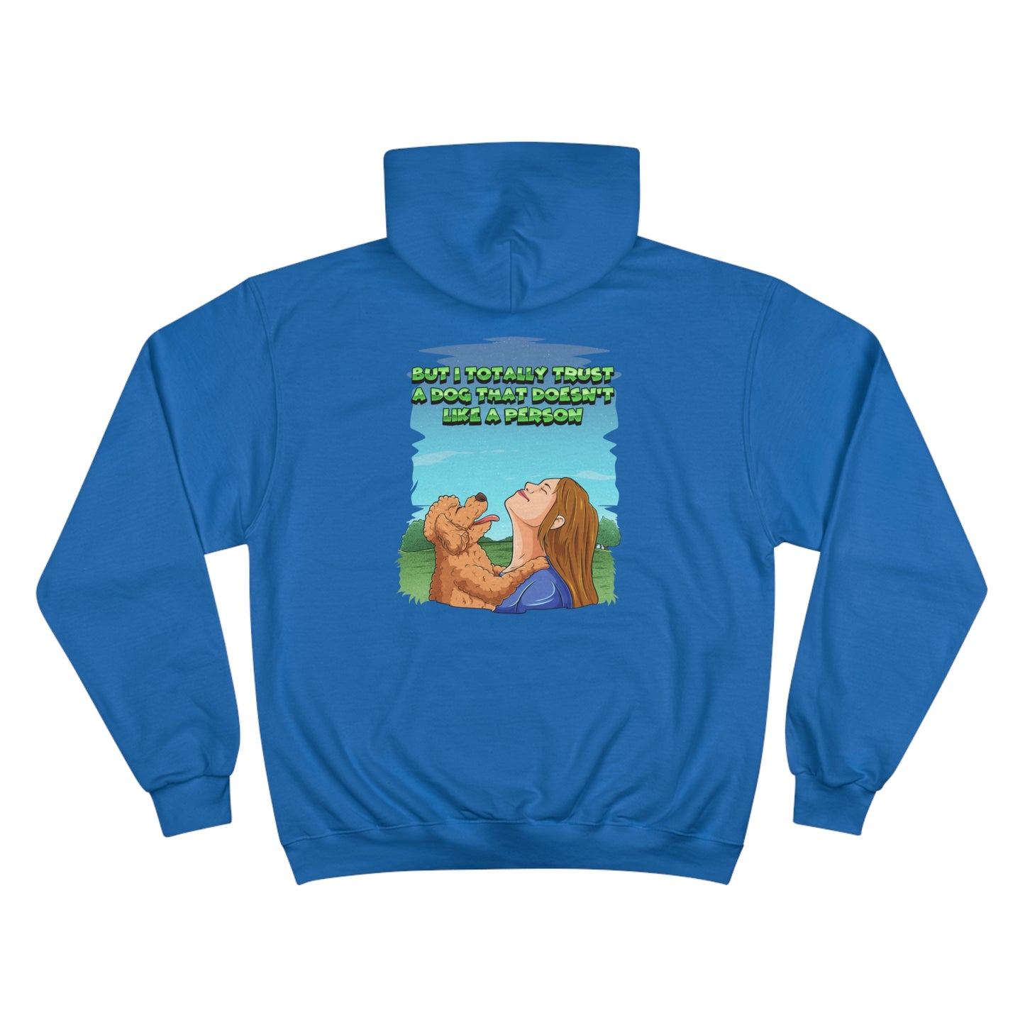 Dog Lovers  front and back designed Champion Hoodie