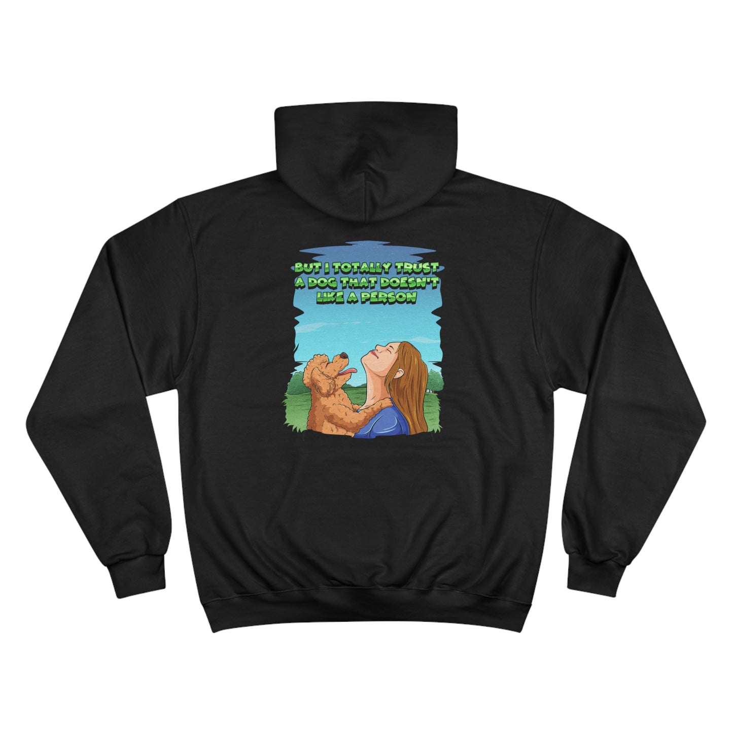 Dog Lovers  front and back designed Champion Hoodie