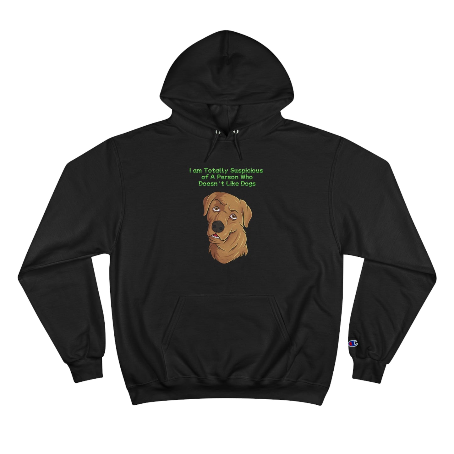 Dog Lovers  front and back designed Champion Hoodie