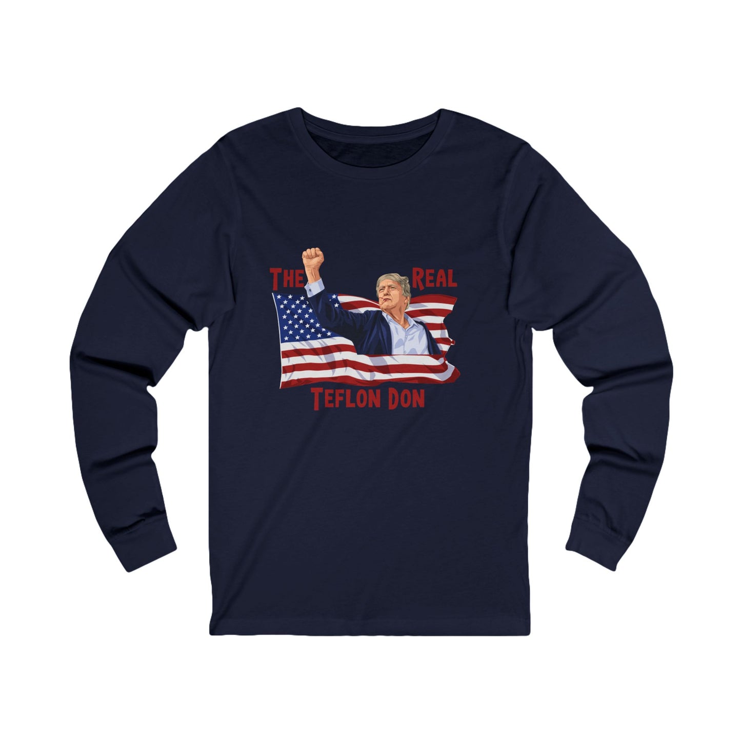 Trump - The Real Teflon Don-  Unisex Jersey Long Sleeve Tee