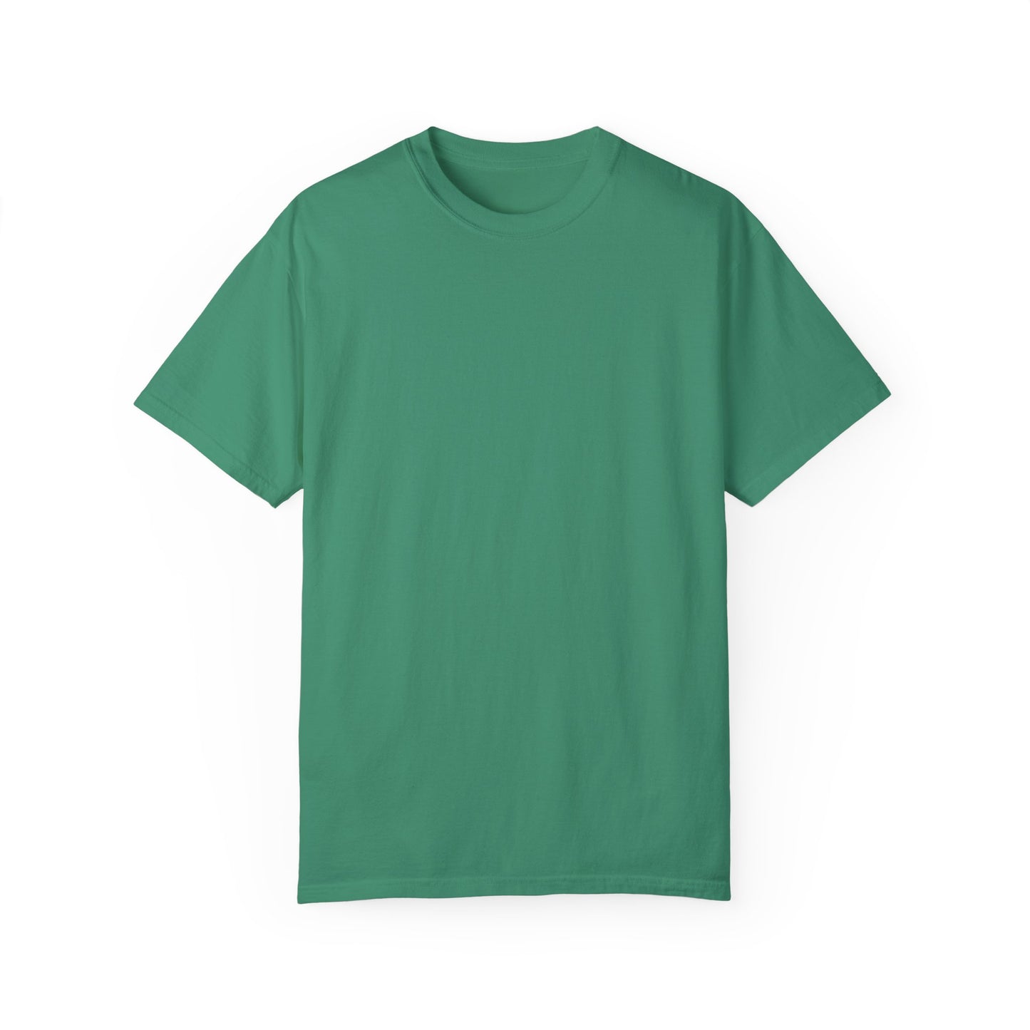 Born in the 60's Raised in the 70's Rocked on the 80's Green lettering Back placement design- Unisex Garment-Dyed T-shirt