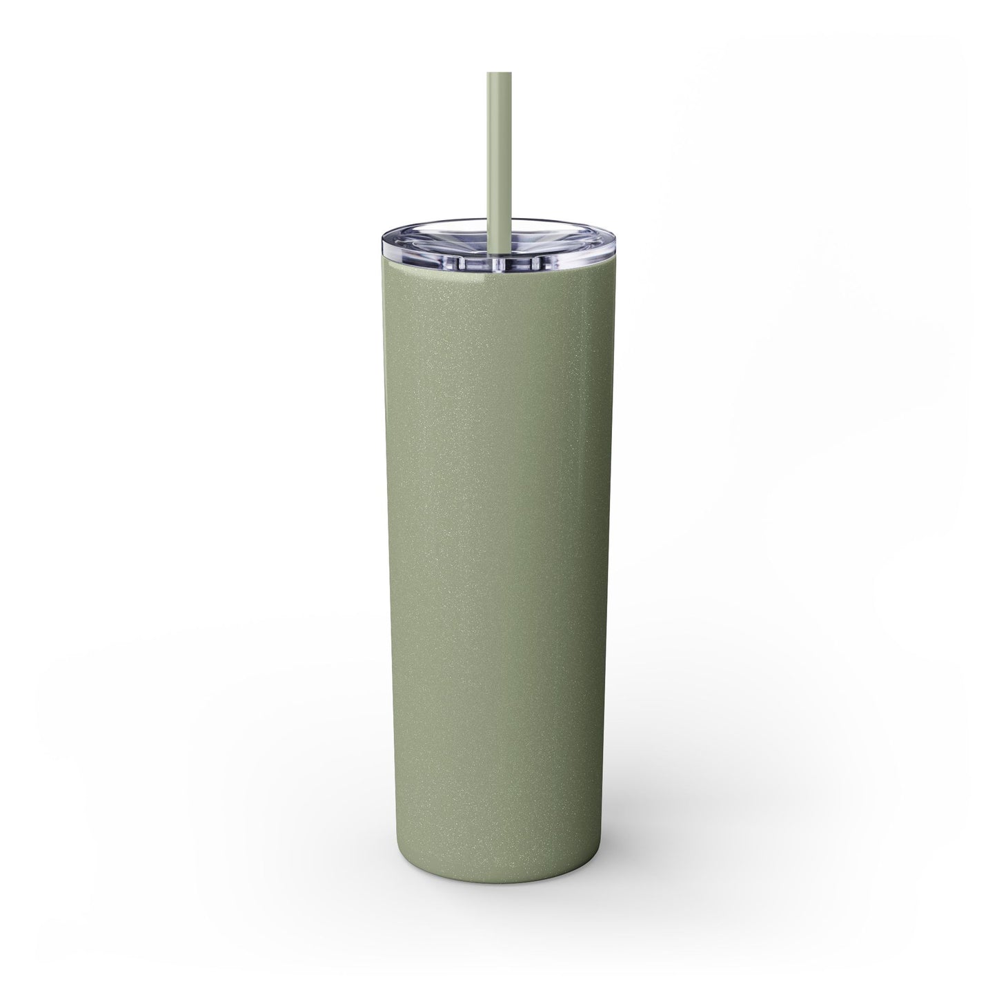 Brooklyn Where Real New Yorkers Are From - Skinny Stainless Steel Tumbler w/Straw, 20oz