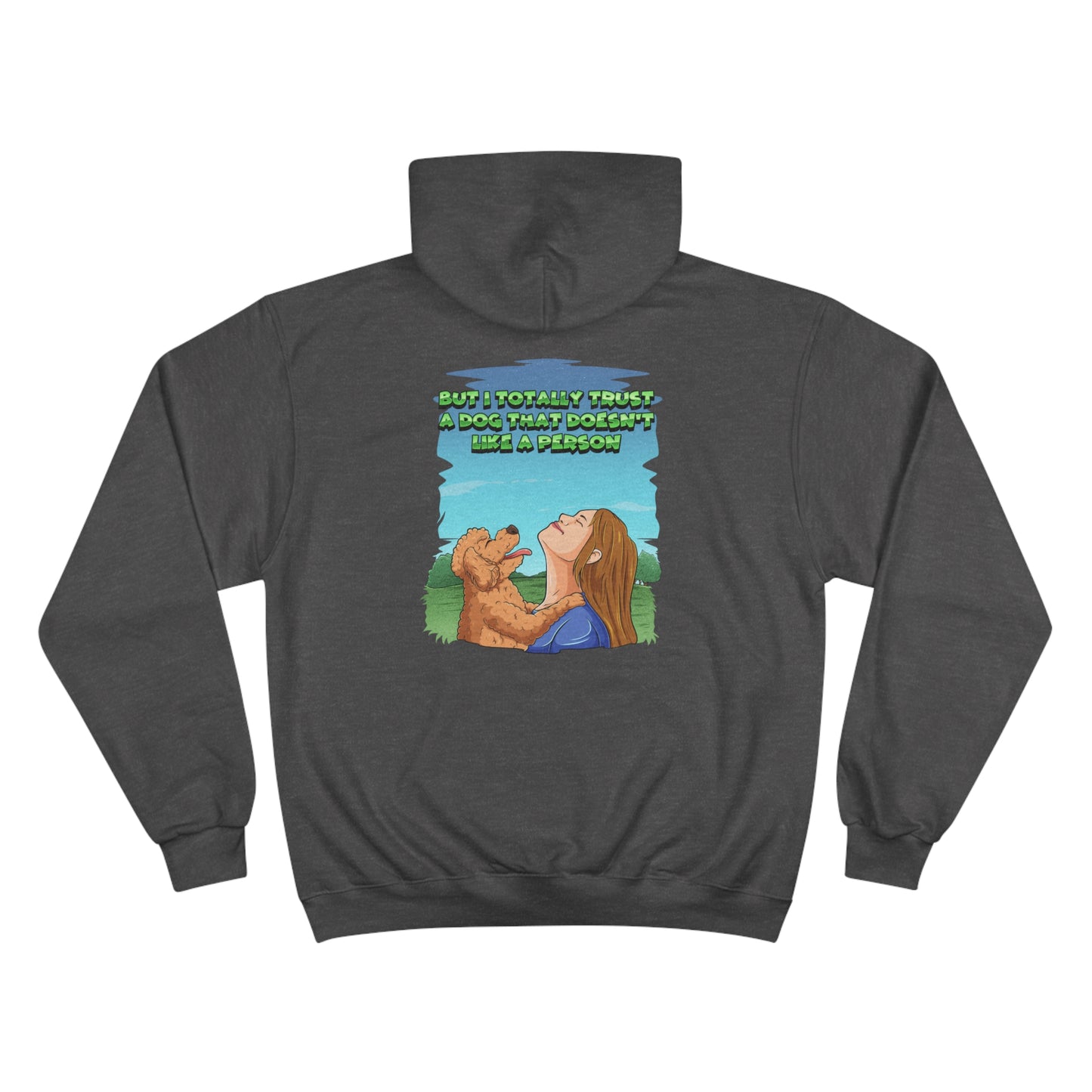 Dog Lovers  front and back designed Champion Hoodie