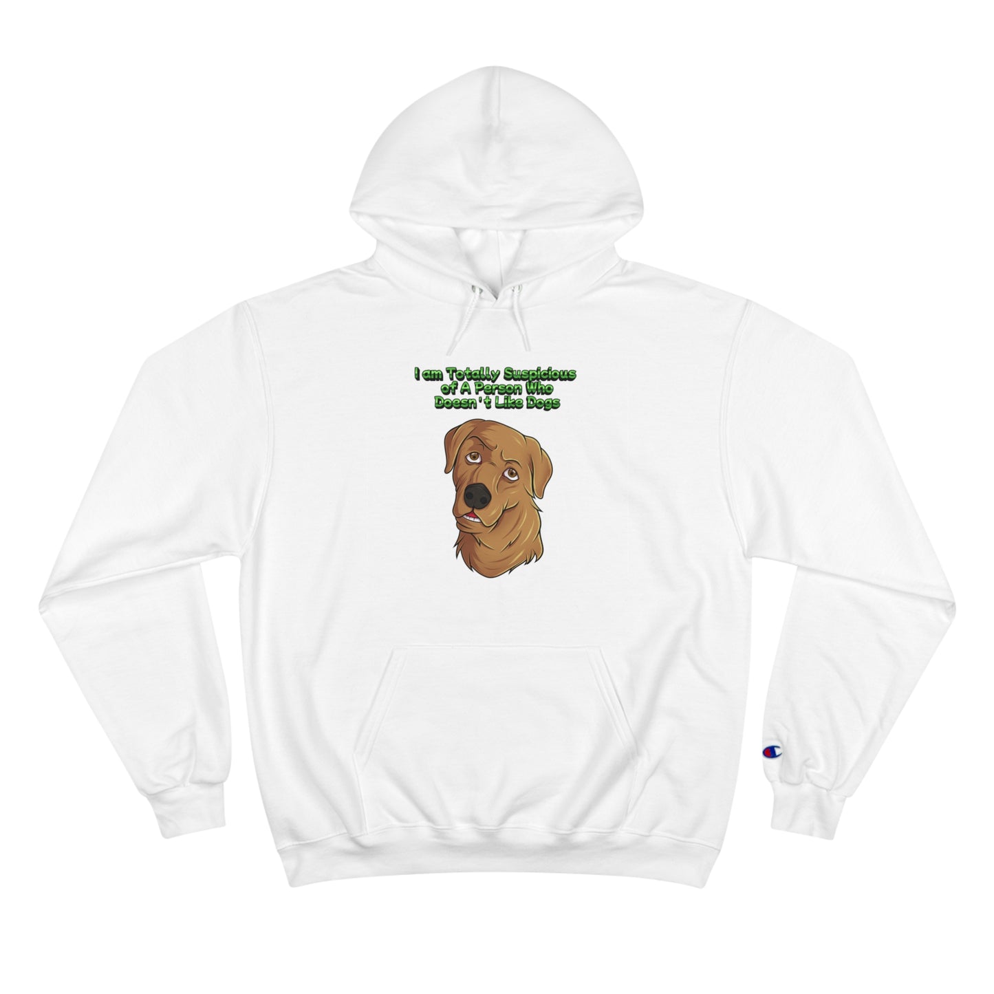 Dog Lovers  front and back designed Champion Hoodie